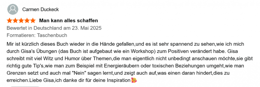 Befreie dich! Mehr Mut zum Ich - Renzension