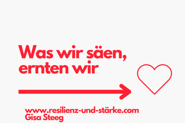 Was wir säen, ernten wir