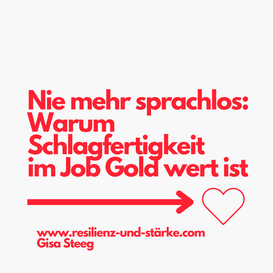 Nie mehr sprachlos: Warum Schlagfertigkeit im Job Gold wert ist
